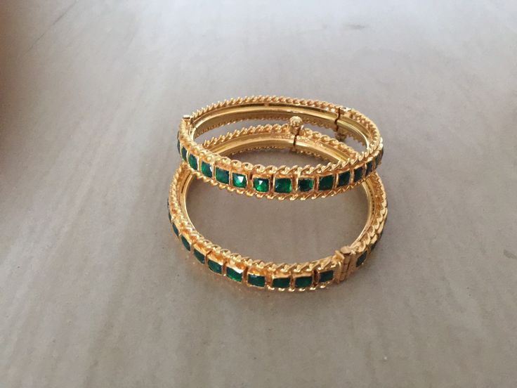 *This is Gold Finish Kundan Bangles Pair.Its Perfect for Wedding Occasion as well as Unique and Ethnic Traditional Bangle to gift and Also Bridal wear to match with Wedding Outfits. *Its made from Silver n Copper mix material and 100% Handmade. *Its available in Various Sizes like 2,2.2,2.4,2.6 Etc *Its open able Screwed Bangles Pair. *All Kundan stones set with silver foils handsetting method and long last guarantee of its workmanship.It is White Kundan Stones like pictures. *Also Available in Green Bracelet Jewelry For Wedding, Green Bracelets For Wedding And Festive Occasions, Festive Green Bracelets For Wedding, Green Wedding Bracelet Jewelry, Green Wedding Bracelets For Festive Occasions, Green Festive Wedding Bracelets, Adjustable Green Bangle For Wedding, Adjustable Green Wedding Bangle, Green Bangle Bracelets For Wedding