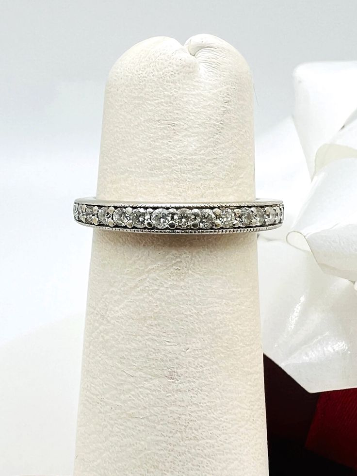 14K White Gold Diamond 0.20ct Band Ring size 4 This is a perfect gift for your loved one for any special occasion or holiday!  Total Diamond: 0.20ct Ring length: 18.56mm Ring width: 19.03 mm Total ring weigh: 1.72g Item will be placed into a gift box. * Channel Set Diamond Ring With Round Band, Diamond White Eternity Band With Channel Set Diamonds, Elegant Single Cut Diamond Eternity Band Gift, Dazzling Channel Set Diamond Ring With Round Band, Fine Jewelry Diamond Ring With Channel Set, Elegant Eternity Band With Pave Setting As Gift, Fine Jewelry Channel Set Round Diamond Ring, Heirloom Diamond Stackable Rings For Anniversary, Fine Jewelry Channel Set Diamond Ring