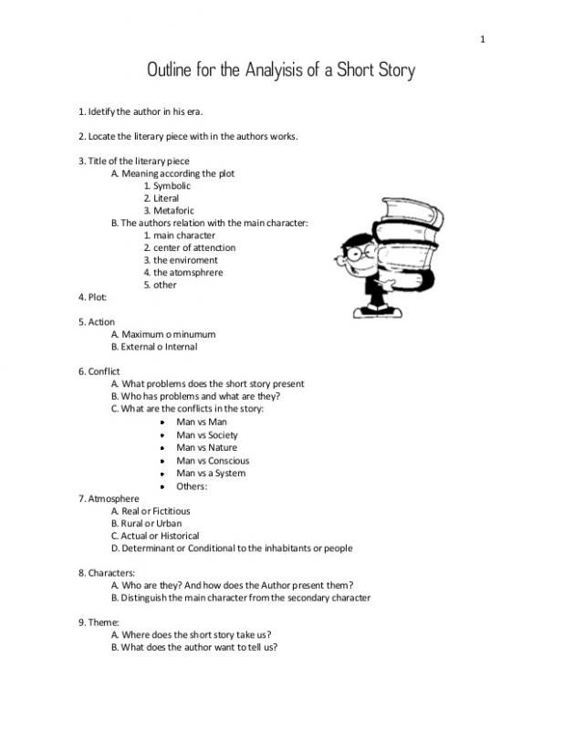 an outline for the short story