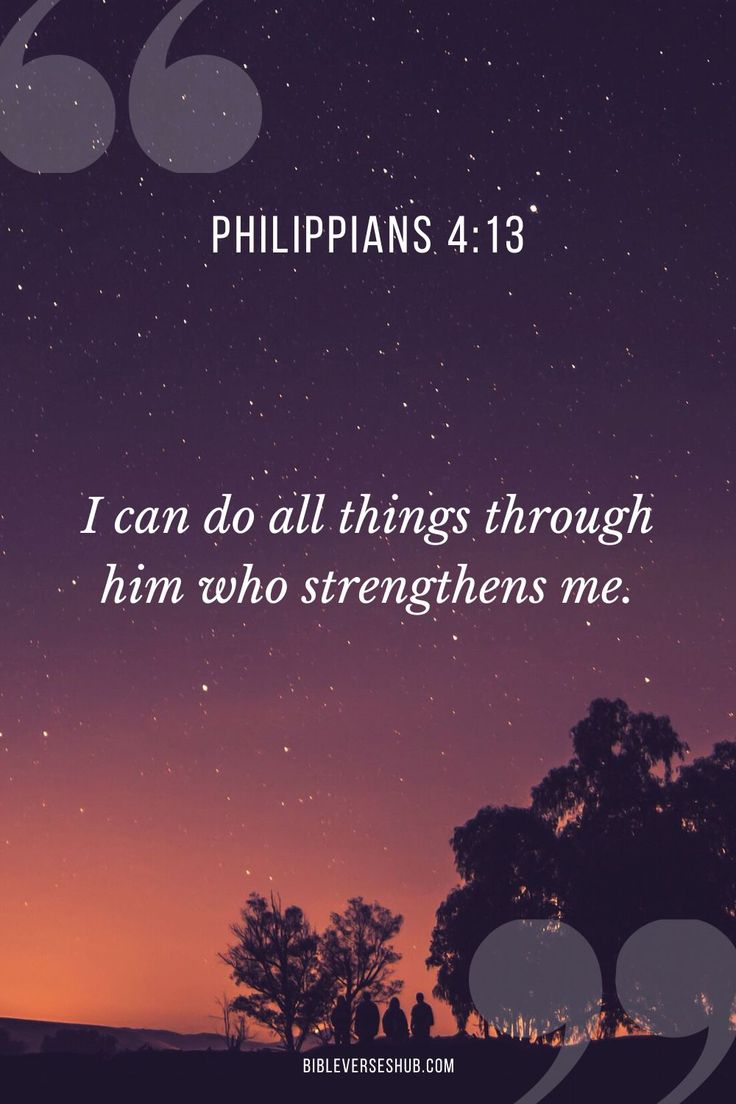 an image with the words, i can do all things through him who straightens me