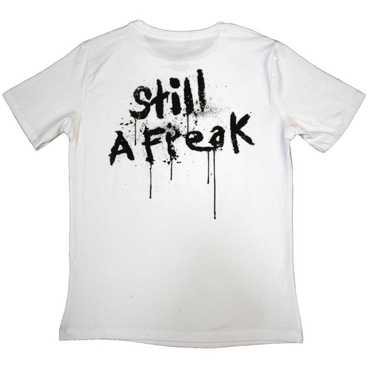 An official licensed Korn Ladies T-Shirt featuring the 'Still A Freak' design motif. This high quality T-Shirt is available in a white colourway. White Grunge Fan Merchandise Tops, White Grunge Fan Merchandise Top, White Alternative Style Graphic T-shirt, Alternative Style Pre-shrunk White T-shirt, Alternative White Top With Letter Print, Alternative Style White Top With Screen Print, Alternative White Cotton T-shirt, White Alternative Style T-shirt With Graphic Print, Alternative Style White Cotton Top