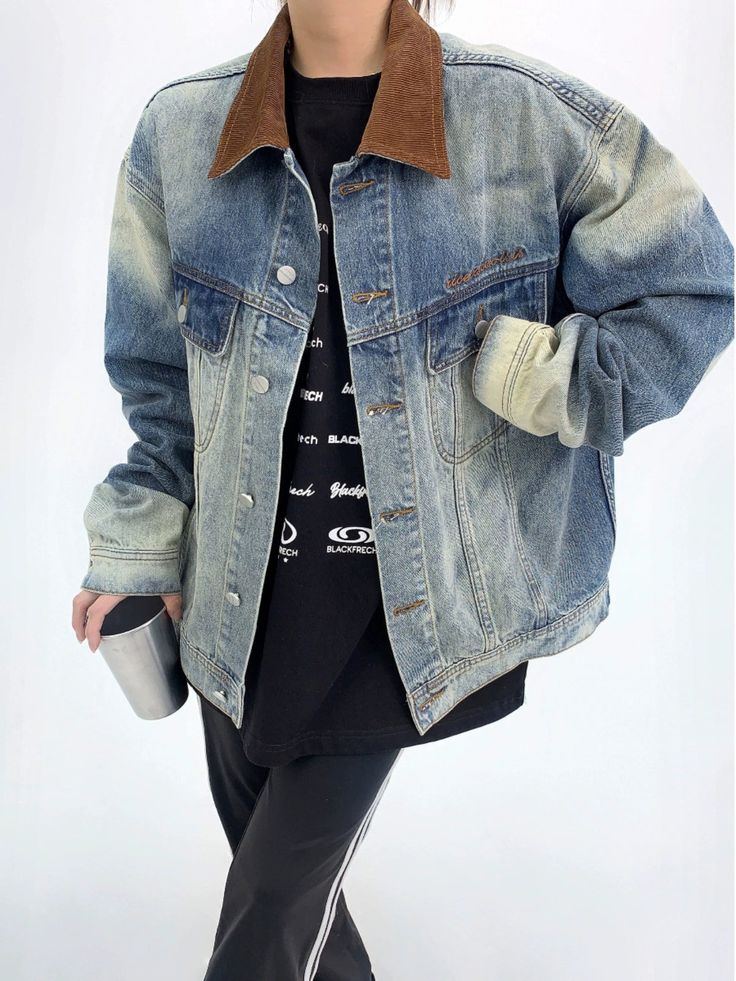 A denim jacket that updates your casual outfit.

It also works as a convenient light outerwear during the change of seasons.

This is a piece that gives off a street feel when worn in a loose size.

◾️Model
Height/Weight: 158cm(62.2in)/45kg(99.2lb)
Size：L






Cm
(inches)

Length
Chest
Shoulder
Sleeve Length


M
67(26.3)
122(48.0)
53(20.8)
63(24.8)


L
69(27.1)
126(49.6)
54(21.2)
64(25.1)


XL
71(27.9)
130(51.1)
55(21.6)
65(25.5)


2XL
73(28.7)
134(52.7)
56(22.0)
66(25.9) Winter Distressed Relaxed Fit Denim Jacket, Distressed Relaxed Fit Denim Jacket For Winter, Faded Grunge Outerwear For Spring, Faded Grunge Spring Outerwear, Casual Denim Blue Outerwear For Streetwear, Fall Cotton Denim Jacket In Grunge Style, Fall Cotton Grunge Denim Jacket, Grunge Denim Jacket With Relaxed Fit, Relaxed Fit Long Sleeve Denim Jacket In Grunge Style