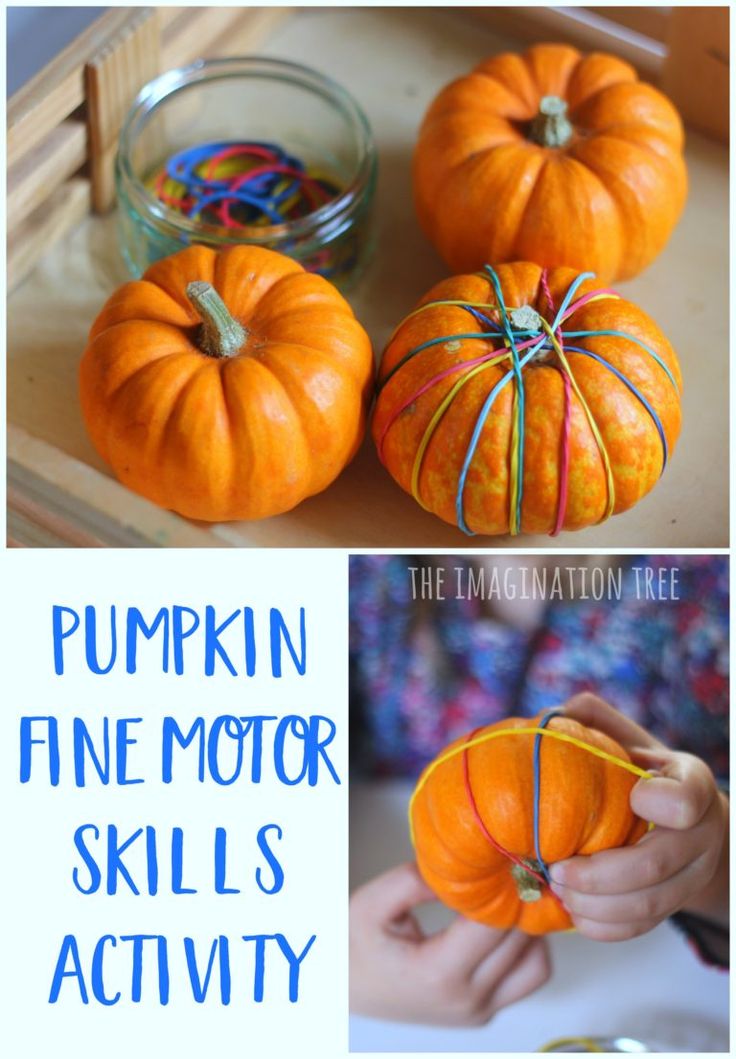 pumpkin fine motor skills activity for kids