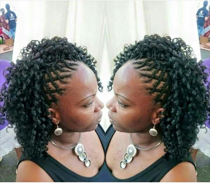 Braids Black Hair Updo Hairstyles, Twisted Hair, Curly Crochet Hair Styles, Crochet Braid Styles, Twist Braid Hairstyles, Pelo Afro, Crochet Braid, Crochet Braids Hairstyles, Beautiful Braids