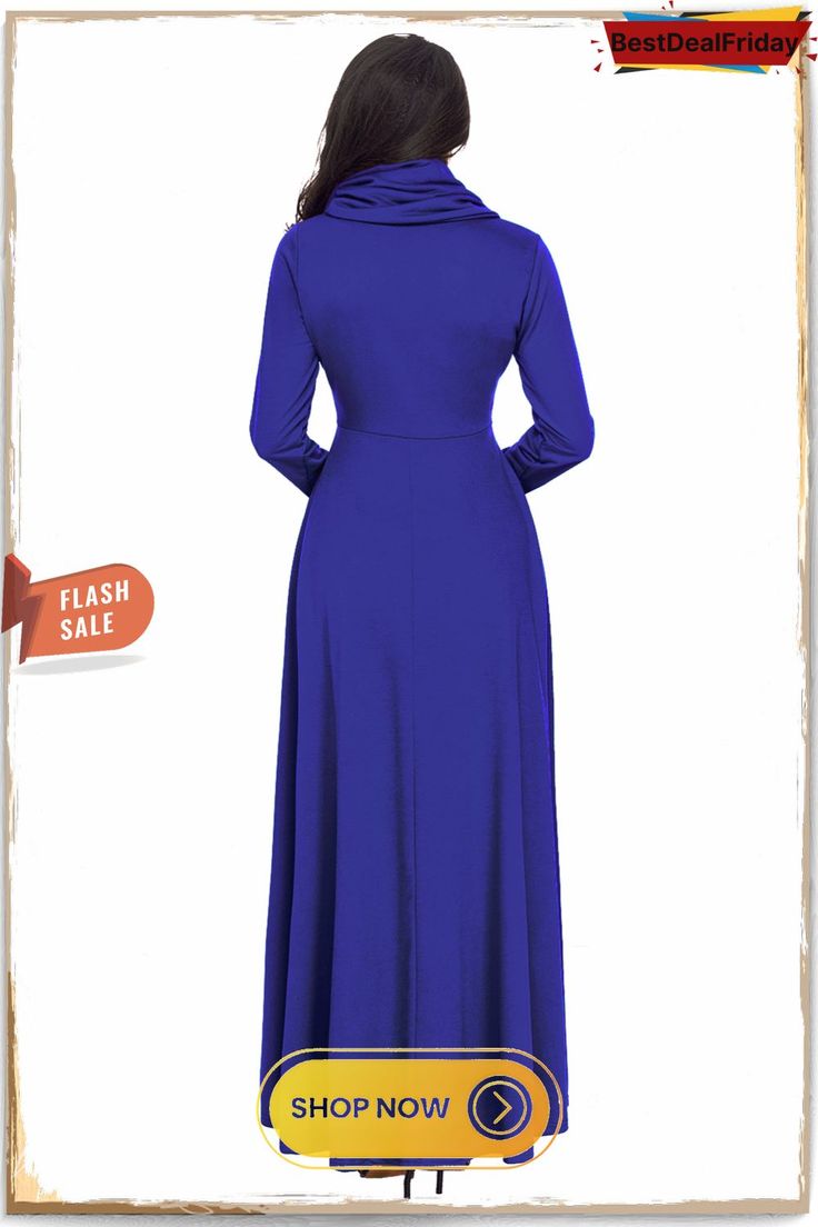 Bestdealfriday Royal Blue Cow Neck Long Sleeve Maxi Dress P1479772 Elegant Blue Maxi Dress For Winter, Elegant Blue Winter Maxi Dress, Blue Solid Color Maxi Dress For Fall, Blue Maxi Dress For Winter Party, Blue Winter Party Maxi Dress, Blue Winter Maxi Dress For Party, Blue Solid Color Winter Dress, Blue Solid Color Maxi Dress For Party, Blue Solid Color Maxi Dress