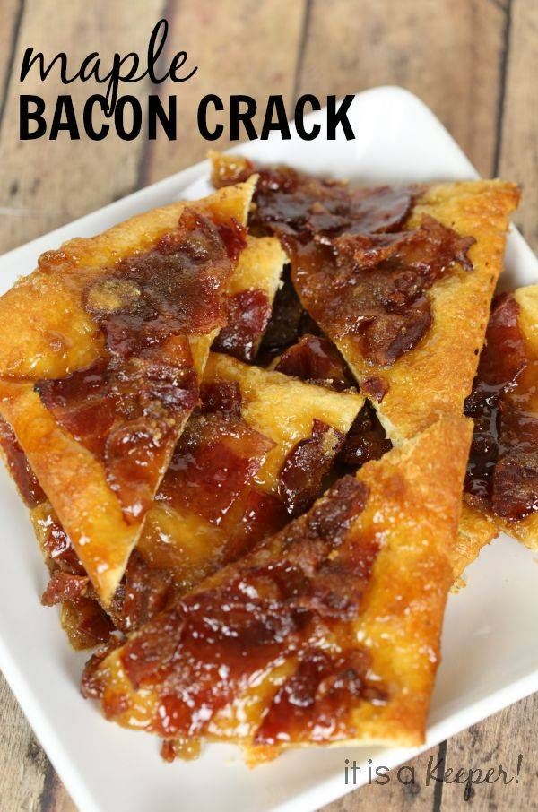 This easy Maple Bacon Crack recipe is addicting! You'l want to make 2 batches! Bacon Bites, Bacon Appetizers, Appetizer Ideas, Crescent Roll, Maple Bacon, Party Appetizer, Bacon Recipes, Party Food Appetizers, Crescent Rolls