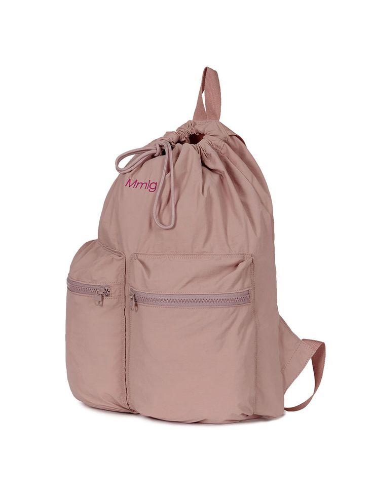 Editor's NoteMmlg Women presents an everyday wear collection that is okay to be spontaneous for a day in your casual daily life.- Natural shape string backpack- Logo graphic satin embroidery point- String and stopper open and closing- YKK zipper pocket on the frontMeasurements(in.)- Size: 14.57 in. * 16.54 in. * 5.51 in.- Strap: 19.69 in. ~ 31.50 in. Composition & Care- 100% Nylon- Deformation such as shrinkage or stretching may occur when washed.- Wash white products separately from co Be Spontaneous, String Backpack, Satin Embroidery, Ykk Zipper, Natural Shapes, Logo Graphic, Stretching, Daily Life, Zipper Pocket