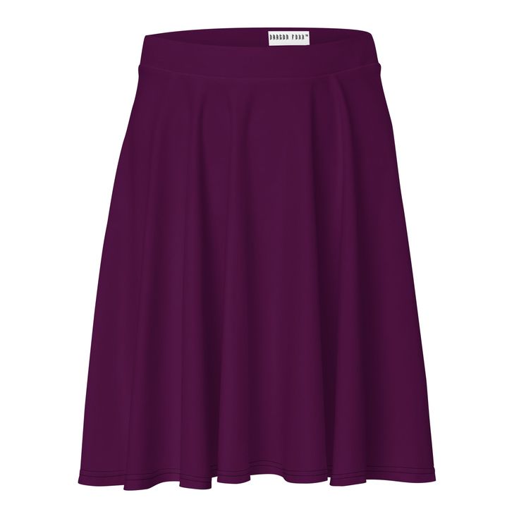 Tyrian Purple Skater Skirt Elegant Lined Purple Skirt, Elegant Purple Pleated Skirt, Elegant Purple Lined Skirt, Purple Pleated Maxi Skirt, Elegant Purple Full Skirt Bottoms, Elegant Purple Maxi Skirt, Elegant Purple Pleated Maxi Skirt, Elegant Full Skirt In Purple, Elegant Purple Midi Skirt