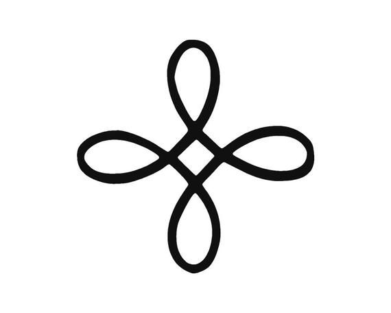 an image of a black and white cross