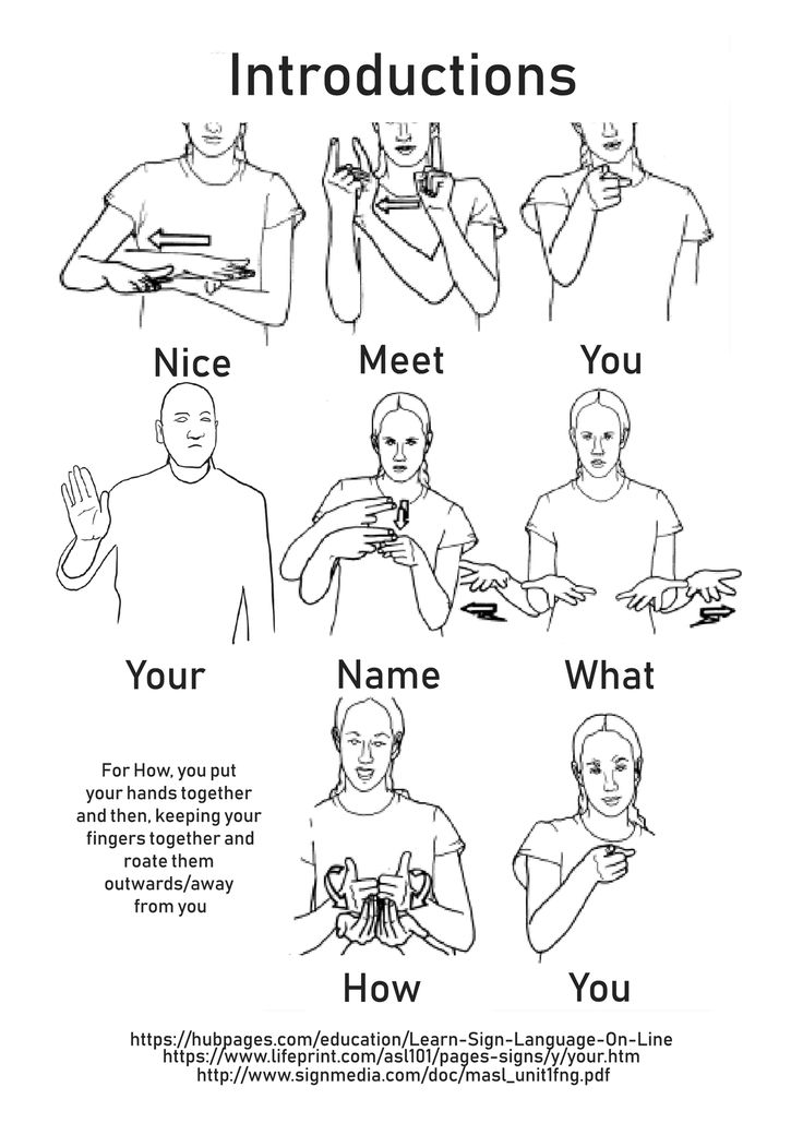 an instruction poster with instructions on how to use hand gestures