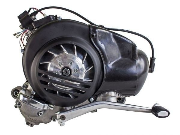 an image of a motorcycle engine on a white background