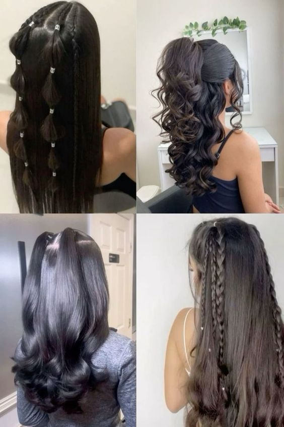 Copy N Paste Latina, Hair Quinceanera, Κούρεμα Bob, Latina Hair, Hairstyles With Crown, Hairstyle Examples, Hair Inspiration Long, Quinceanera Hairstyles, Vlasové Trendy