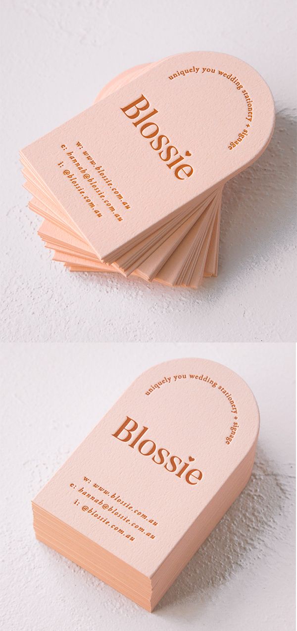 several business cards stacked on top of each other with the word's name printed on them