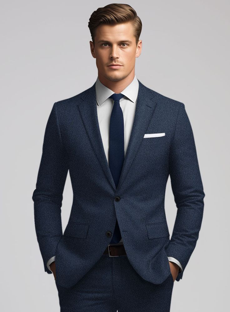 Take your business casual ensemble to new heights with our Royal Blue Cashmere Jacket. Made from the finest cashmere fabric, this jacket features a striking royal blue shade and a solid pattern, rendering it perfect for a multitude of occasions. Its refined design ensures a remarkable presence in any season or event, making sure you're the focal point.  About Cashmere Collection: Discover luxury redefined with our Cashmere Collection. Sourced from the remote Himalayan regions, each piece epitomi Elegant Business Casual Tweed Jacket With Suit Collar, Blue Suit With Lapel Collar For Work, Elegant Tweed Jacket With Notch Lapel For Business Casual, Elegant Notch Lapel Tweed Jacket For Business Casual, Elegant Navy Outerwear For Office, Luxury Slim Fit Blazer For Business Casual, Blue Long Sleeve Blazer For Business Casual, Blue Long Sleeve Business Casual Blazer, Blue Sport Coat With Lapel Collar For Office