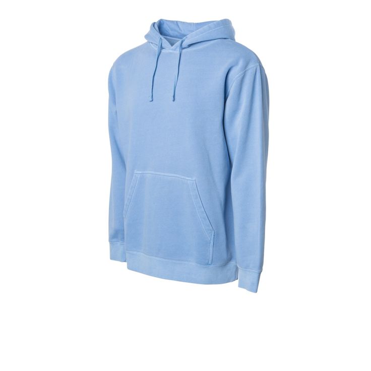 Brand New Independent Prm 4500 Pigment Dyed Light Blue 9 Oz Midweight Hoodie Size Xl 46-48” Chest 80/20 Cotton Poly Blend Jersey Lined Hood Twill Neck Tape Double Stitch Sewing In All Seams Sewn Eyelets Standard Fit Washed Cotton Hoodie Top, Faded Cotton Sweatshirt With Drawstring Hood, Sporty Washed Blue Cotton Sweatshirt, Casual Relaxed Fit Faded Hoodie, Blue Washed Sweatshirt For Spring, Blue Washed Hoodie Sweatshirt, Blue Washed Cotton Hoodie, Blue Washed Cotton Sweatshirt, Casual Washed Blue Sweatshirt For Spring