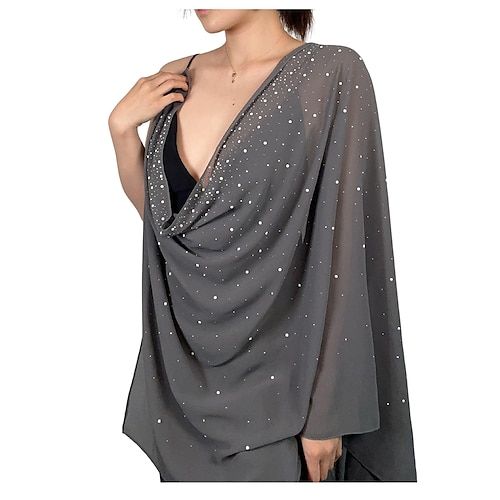 Category:Women's Wrap; Embellishment:Rhinestone; Season:Summer; Fabric:Chiffon; Style:Elegant,Ladies; Occasion:Wedding,Party,Daily; Listing Date:08/19/2024; Production mode:External procurement Wedding Shawls And Wraps, Bridesmaid Pashmina, Women Formal Dress, Wedding Shawls, Chiffon Style, Wedding Party Accessories, Elegant Ladies, Wedding Shawl, Rhinestone Dress