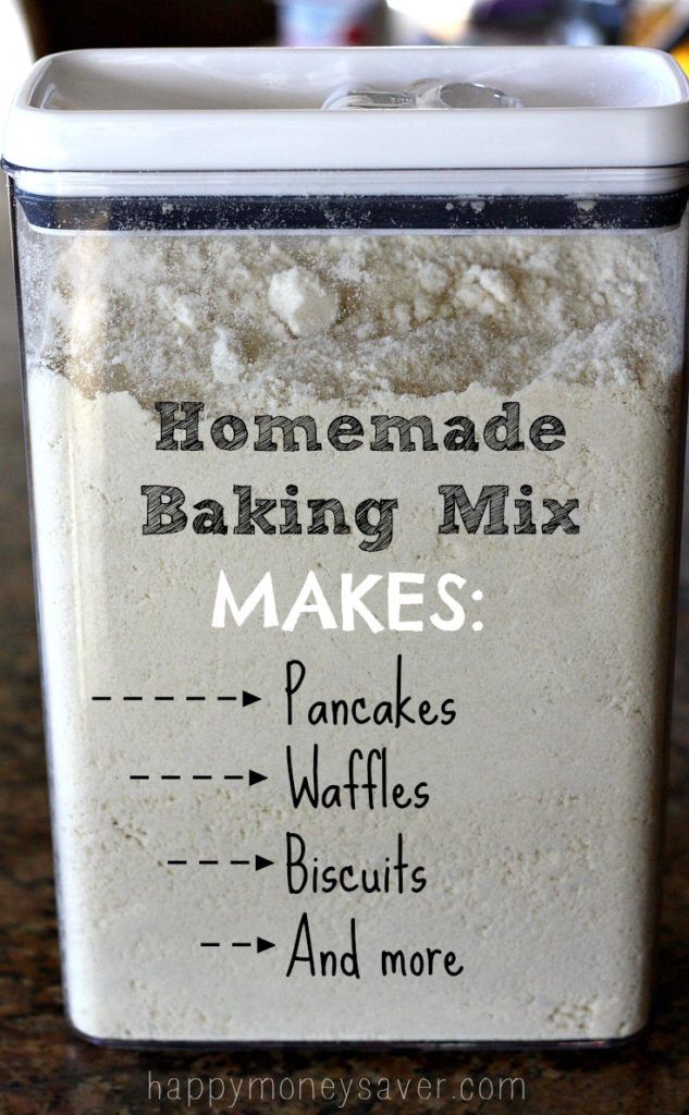 homemade baking mix makes pancakes, pancakes, waffles, biscuits and more