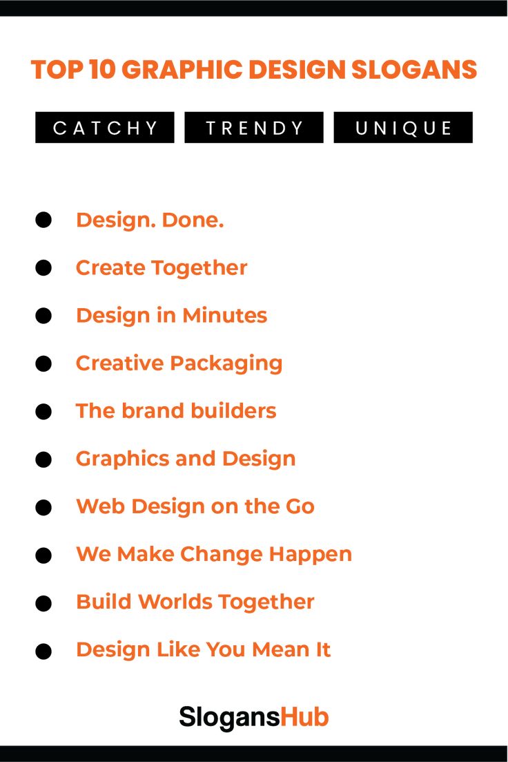 the top 10 graphic design slogans to use for your website or blog cover page