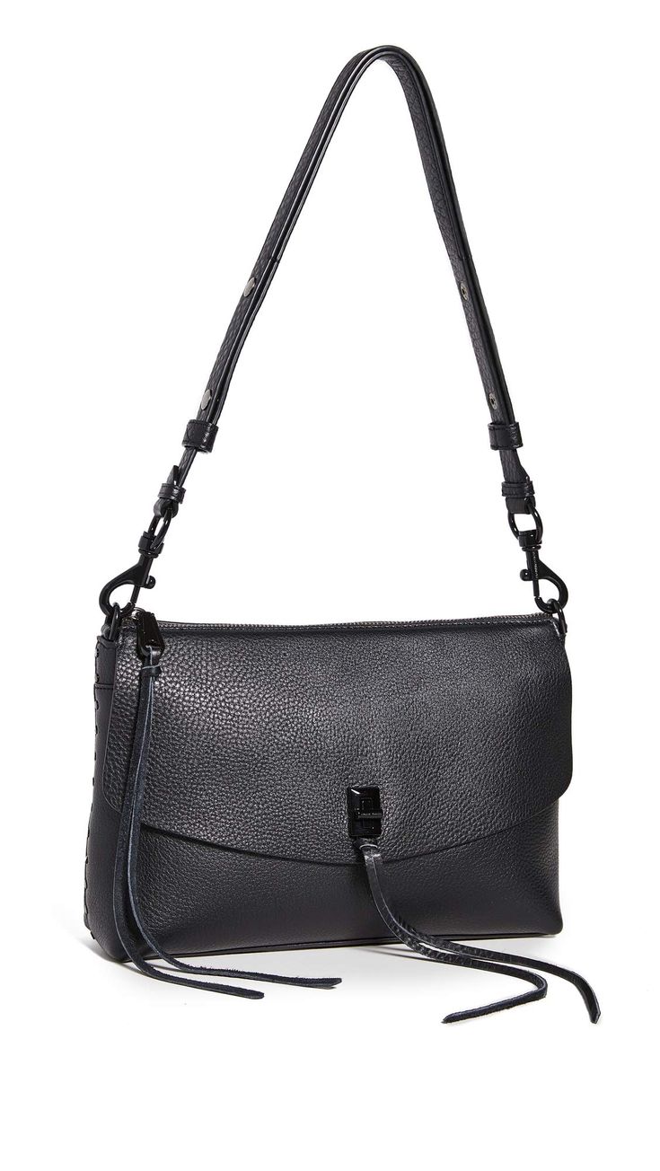 PRICES MAY VARY. WOMEN’S SHOULDER HANDBAGS: The Darren Top Zip Shoulder Purse gives you function, and form all wrapped up in one. Pair the bag with your wardrobe while having striking turn-lock hardware for a stunning look. CRAFTED WITH QUALITY LEATHER: Featuring an attractive and durable build, this 100% leather handbag for women has the perfect construction so you can use it every day as your favorite staple accessory piece. VERSATILE FOR ANY OUTFIT: Wear this women’s purse as a practical cros Leather Handbags Women, Black Hardware, Shoulder Purse, Guangzhou, Shoulder Handbags, Rebecca Minkoff, Tote Handbags, Leather Purses, Purses Crossbody