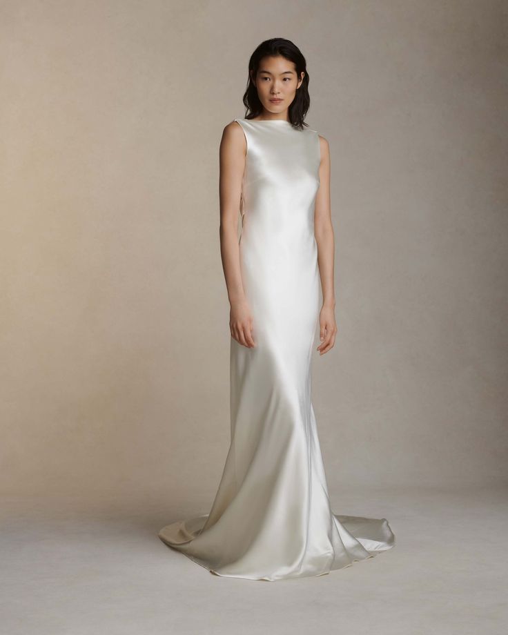 Danielle Frankel, Lace Bolero, Sleeveless Gown, Cowl Scarf, Silk Wool, Cowl Neck, Side Zip, Open Back, Wedding Dresses