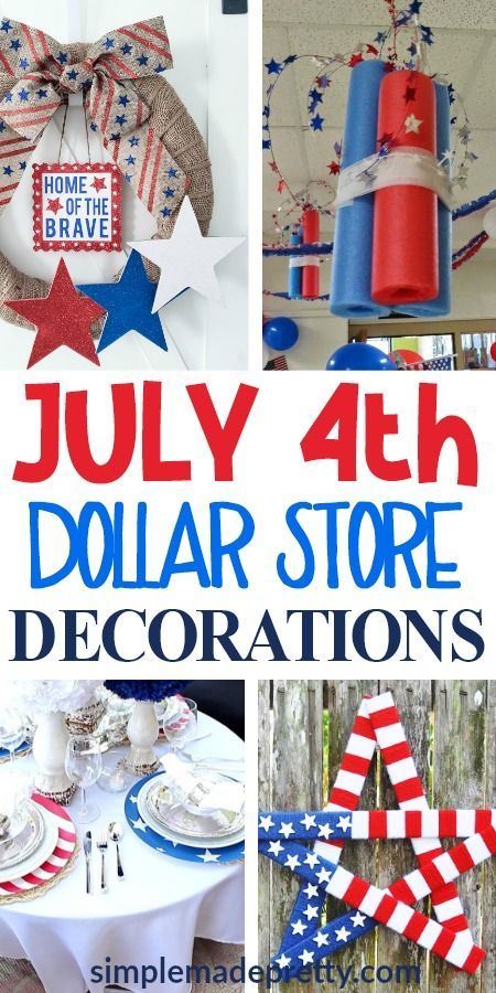 fourth of july dollar store decorations