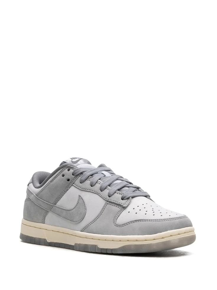 Nike Dunk Low "Cool Grey" Sneakers - Farfetch Gray Low-top Basketball Shoes With Rubber Sole, Nike Lace-up Skate Shoes With Translucent Outsole, Nike Gray Sporty Sneakers, Gray Low-top Sneakers With Boost Midsole, Low-top Gray Sneakers With Boost Midsole, Gray Urban Sneakers With Laces, Gray Lace-up Basketball Shoes With Translucent Outsole, Gray Low-top Skate Shoes, Gray Low-top Skate Shoes With Laces