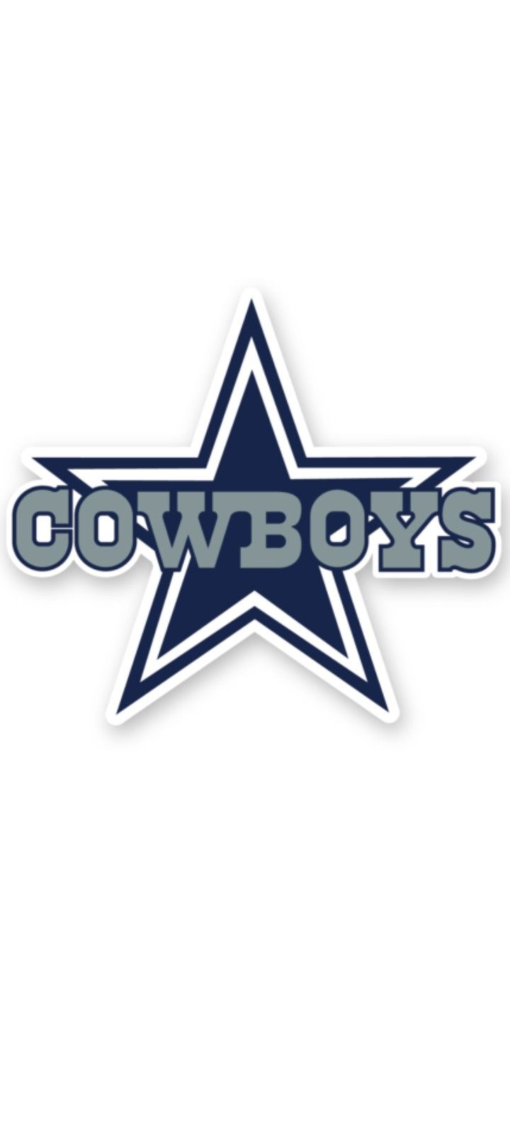 the cowboys logo on a white background