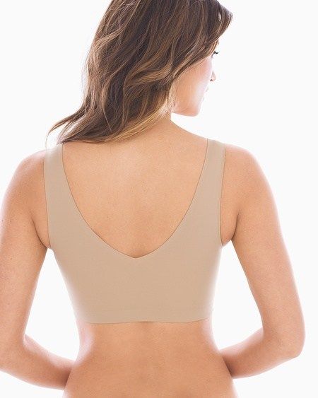 Enbliss Wireless Bralette is a surprisingly soft, completely comfortable breakthrough. With no wires, no hooks, and no hardware, you have no worries. #1 Rated Best Overall Bralette by Good Housekeeping! V-shape in front and back to wear with multiple necklines. Brushed fabric so soft, you could sleep in it. Customize your shape with removable cups for modesty. Wide, soft band provides soft support. 72% nylon, 28% spandex. Hand wash. Imported. Enbliss: Cloud soft. Comfortable. Supportive. When wa Perfect Bra Fit, Soma Bras, Soma Intimates, The Vanishing, Perfect Bra, Under Dress, Swim Fashion, One Piece Suit, Summer Breeze