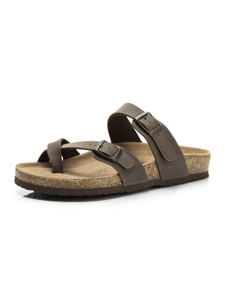 Contoured cork footbed with soft suede lining - all day support and comfort.
PU upper material - Durable and easy to take care of.
Non-slip & Lightweight EVA outsole.
Slimmer cross band,beautiful and elegant.
Toe loop interpret different thong sandal styles - A must-have summer sandal gift.Womens Slide Sandals With Comfort Footbed Size 6-11 Brown Elegant,Vacation,Funky,Fashionable     Thong Sandals,Slides,Footbed Sandals   Women Shoes, size features are:Bust: ,Length: ,Sleeve Length: Womens Slides Sandals, Footbed Sandals, Womens Slides, Sandals Women, Womens Sandals Flat, Sandal Fashion, Thong Sandals, Sandals Summer, Soft Suede