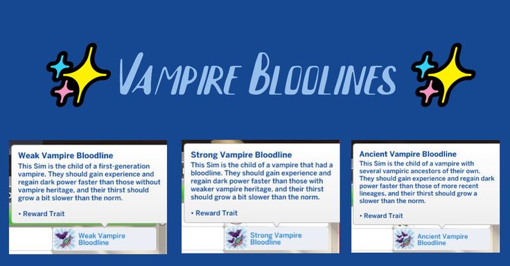 the website for vampire blolines is displayed on a blue background with stars and text