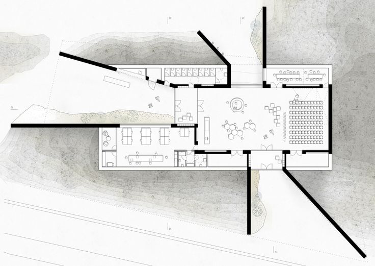 an aerial view of the floor plan of a house