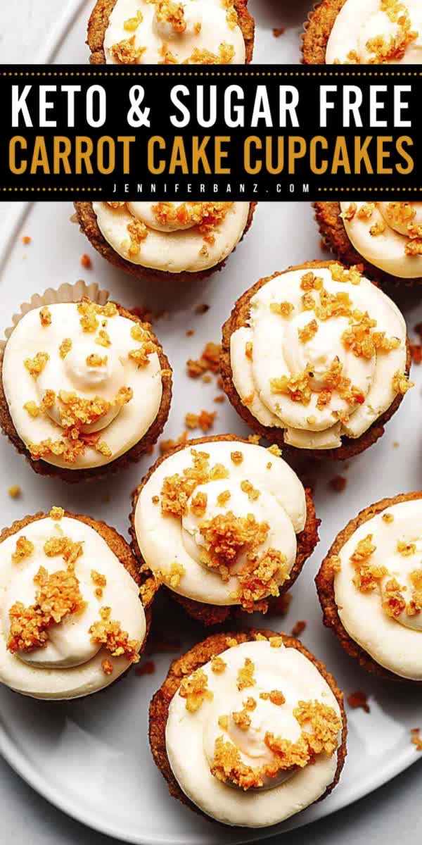 This contains: You'll love these best carrot cake cupcakes for your collection of easy dessert ideas! This easy keto muffins recipe makes perfectly spiced, super moist muffins topped with rich and creamy cream cheese frosting! Gluten-free and sugar-free!