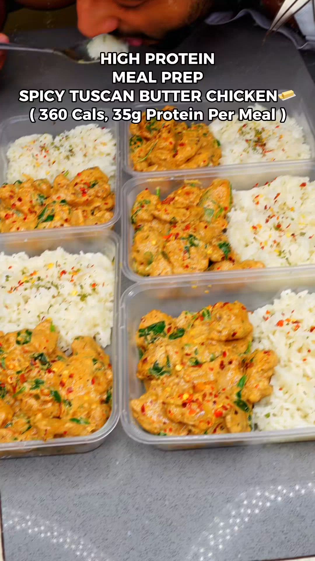 This may contain: the meal is prepared and ready to be eaten in plastic containers with rice, chicken and vegetables