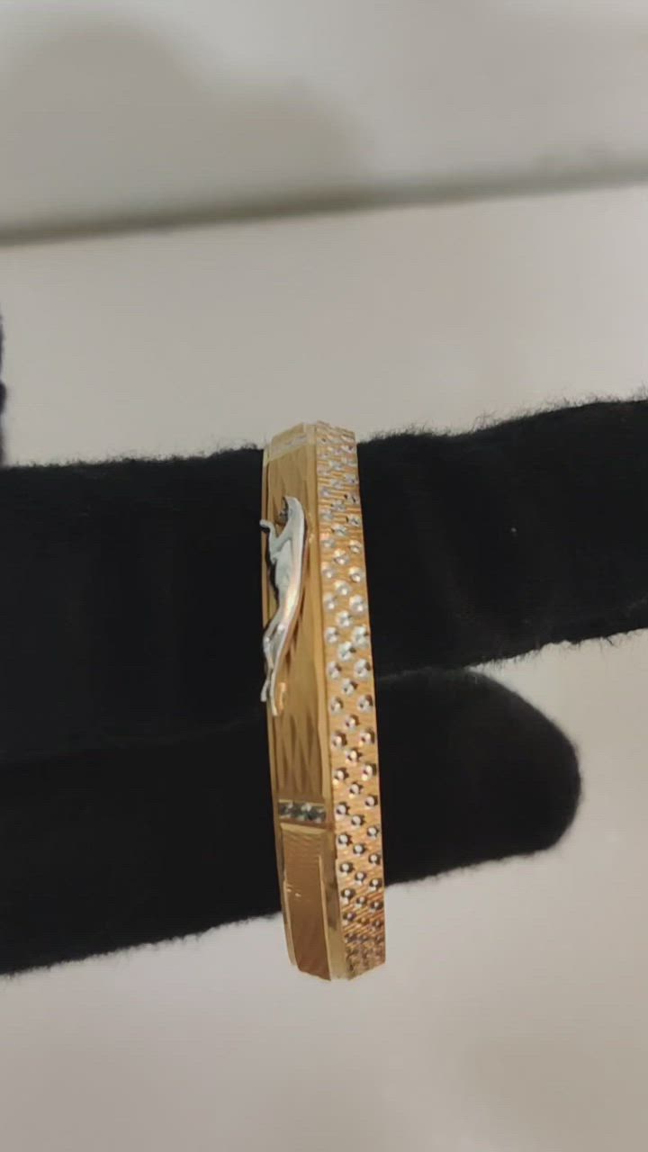 This contains an image of: Rose Gold Punjabi Mens Kada