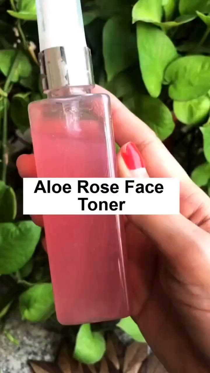 This contains an image of: Aloe Rose Face Toner || skin Care || glowing Toner