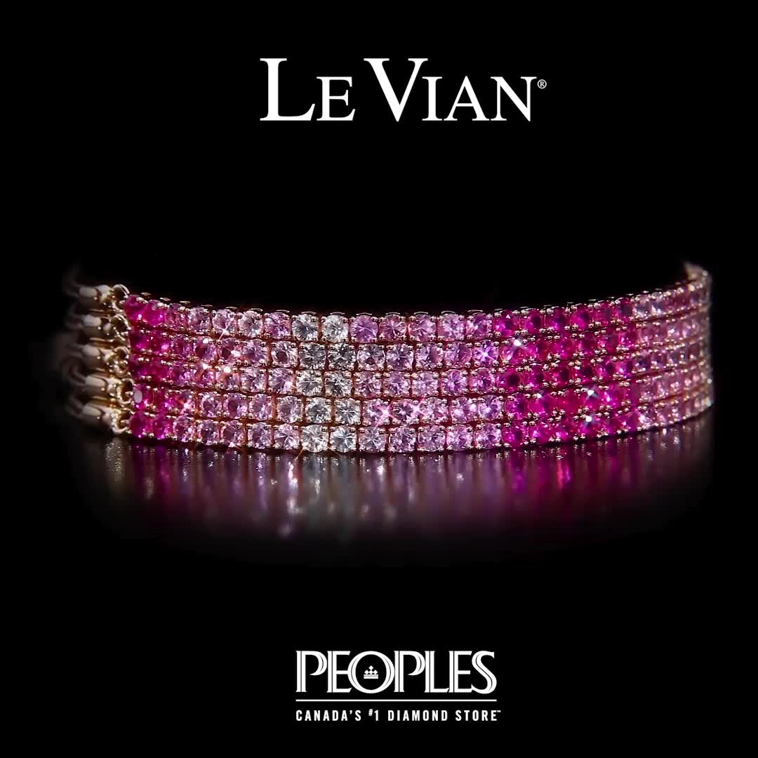 Introducing Strawberry Ombré™, the latest innovative collection of fine jewellery by Le Vian® available exclusively at Peoples Jewellers.