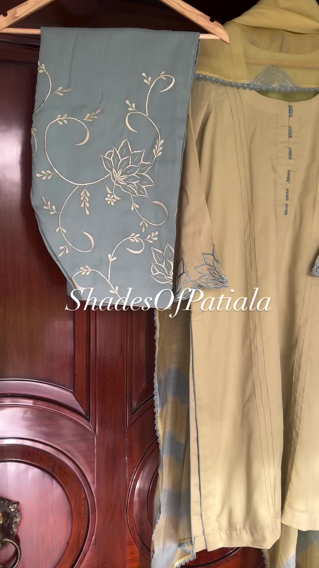 This contains an image of: New latest punjabi suits 94634 42442 order on watap msg boutique suits