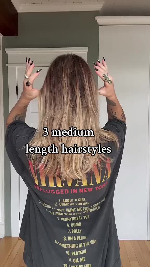 Hairstyles For Medium Length Hair - Hairstyle Inspo ❤️‍🔥 which look is your favorite ? 1, 2 or 3? #hairtok #hairstyles #springhair #foryourepage #clawclip #clawcliphairstyles #messybun #halfuphairstyle #easyhairstyles #simplehairstyle video credits: torielynnbliss