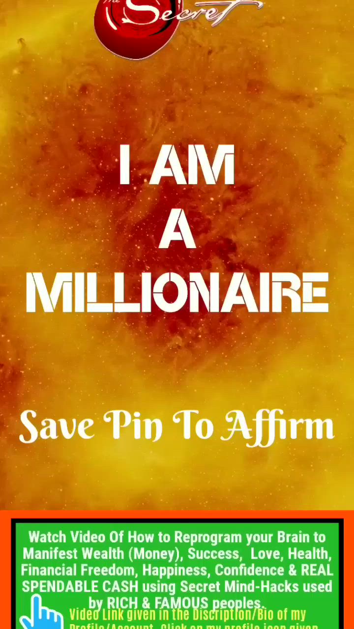 This may contain: a poster with the words save pin to affirmn on it and an image of a