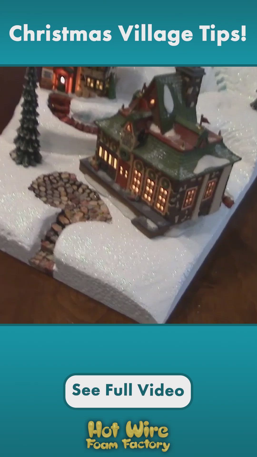 This contains: Tips and Tricks on how to create your own Christmas village display