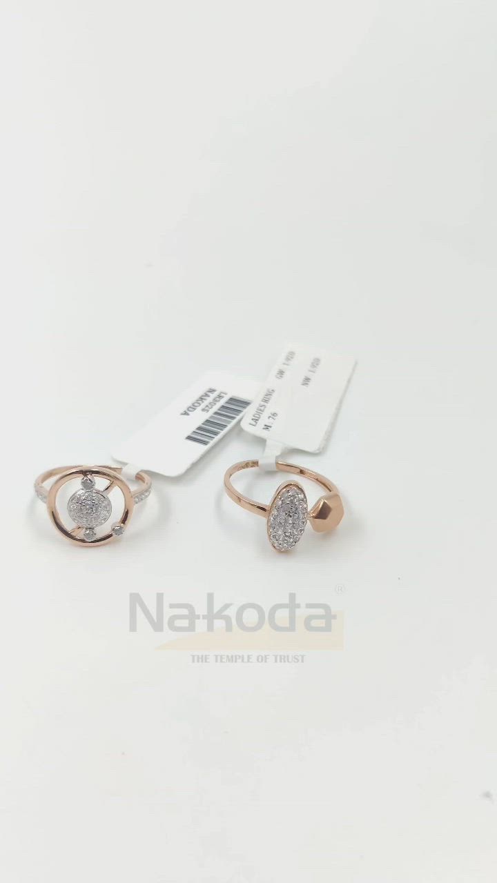 This contains an image of: Ladies 18K Rose Gold Ring