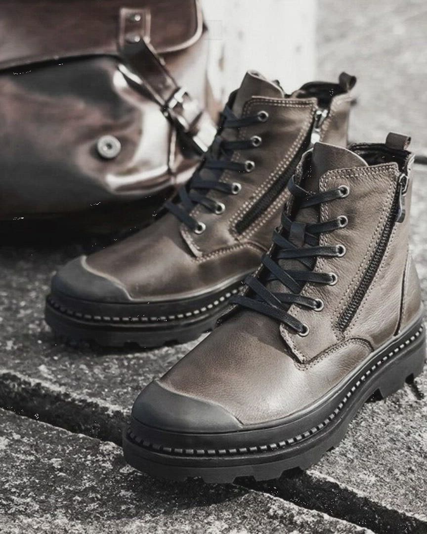 Touchy Style | For 74.03 | DM406 Leather Ankle Boots Men's Casual Shoes Botas 👇