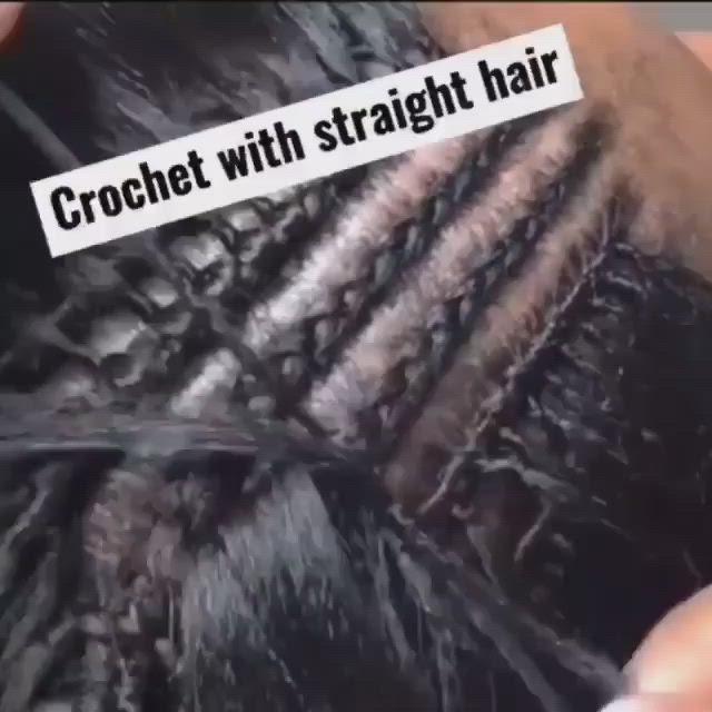 This contains an image of: Crochet with straight hair