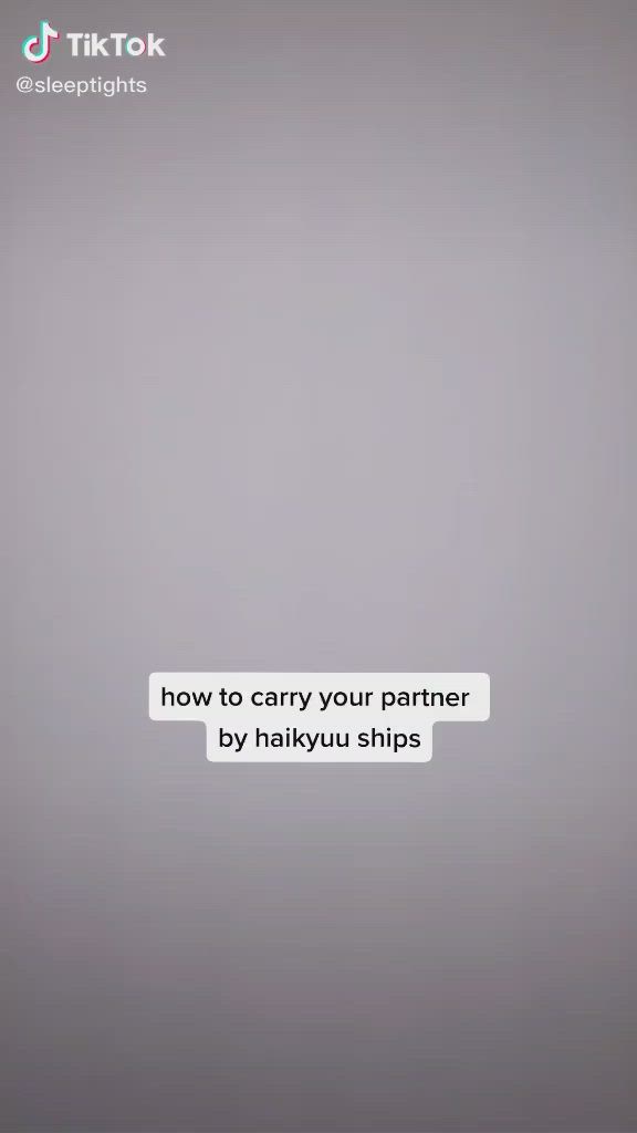 This may contain: the text reads, how to carry your partner by haikikuu ships?