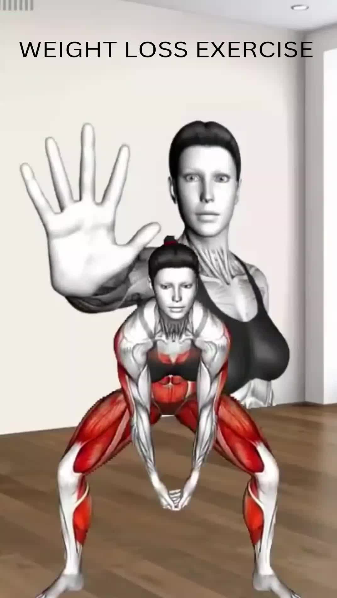 This may contain: an animated image of a man and woman doing yoga