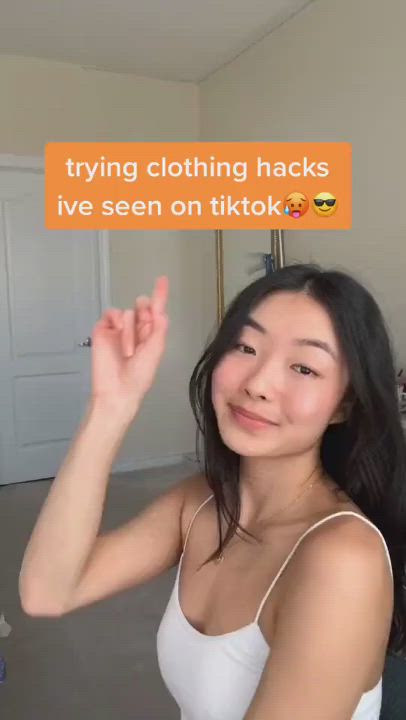 This contains an image of: Trying Clothing Hacks I've Seen on TikTok