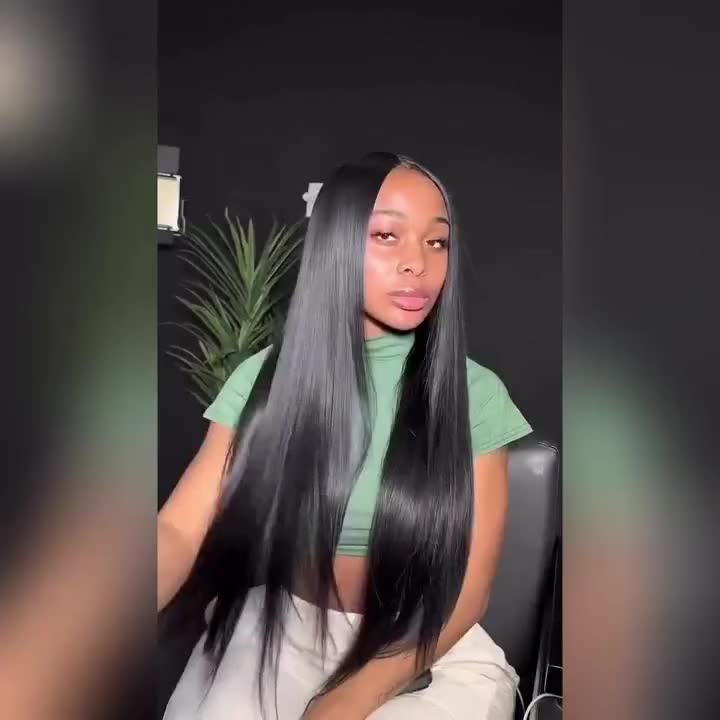 Achieve sleek sophistication with ALLOVE HAIR Straight Human Hair Weave bundled with a 4x4 Transparent Lace Closure. This set combines the flawless finish of straight hair with a transparent lace closure for a seamless, natural look. Shop this affordable hair right now!