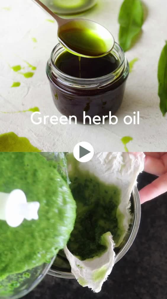 The best part about this recipe is that it uses wild or leftover herbs to avoid food waste and use what you already have. With just a few simple steps, you’ll turn your herbs into a beautifully colored oil to give your dishes a delightful twist.