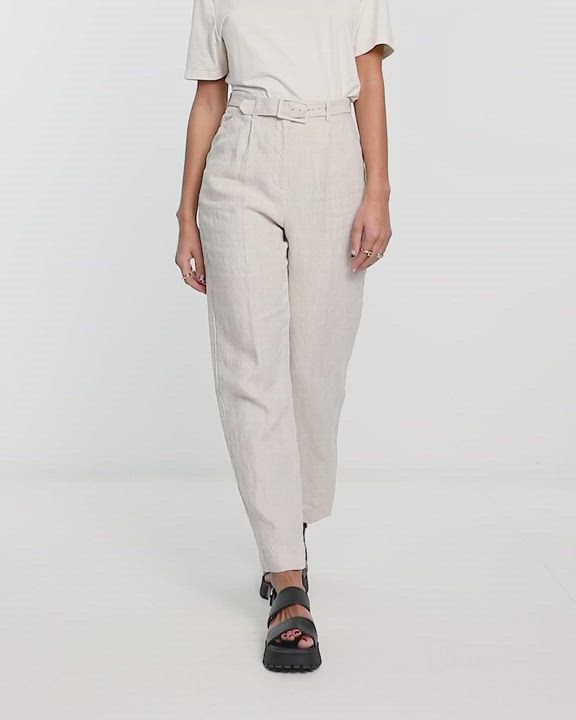 Pants & Leggings by & Other Stories Style refresh: pending High rise Belted waist Side pockets Regular fit