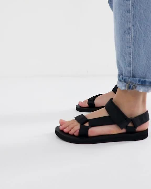 Sandals by Teva This item is excluded from promo Adhesive strap fastening Open toe Chunky sole Moulded tread